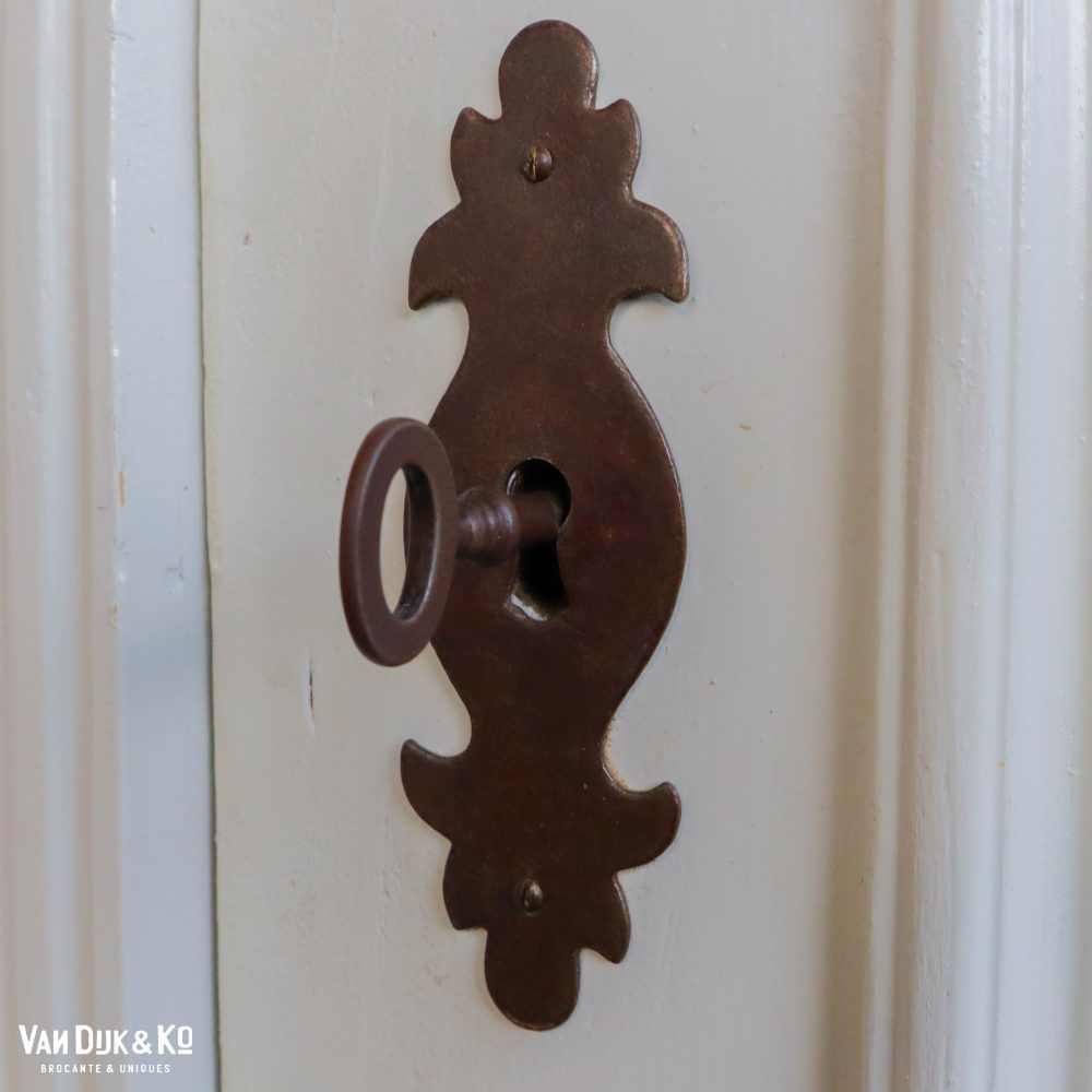 Brocante eendeurs vitrinekast - Afbeelding 9