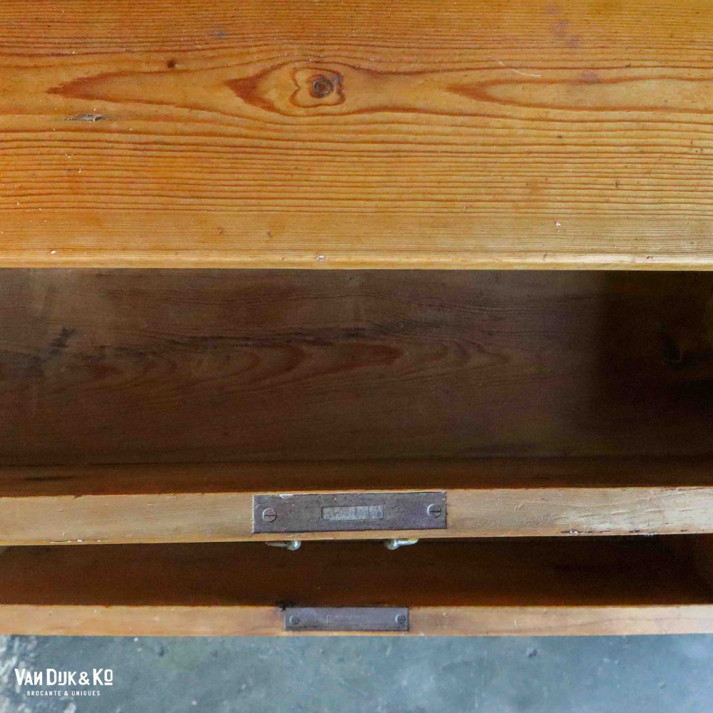 Houten brocante kaptafel - Afbeelding 4