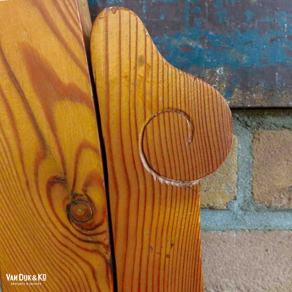 Houten brocante kaptafel - Afbeelding 5