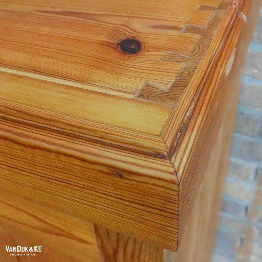 Houten brocante kaptafel - Afbeelding 6