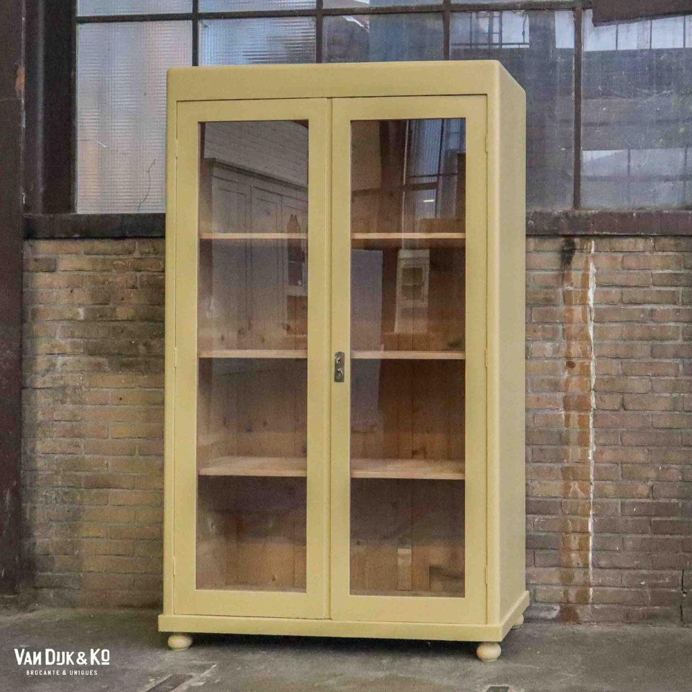 Gele vitrinekast - Afbeelding 2