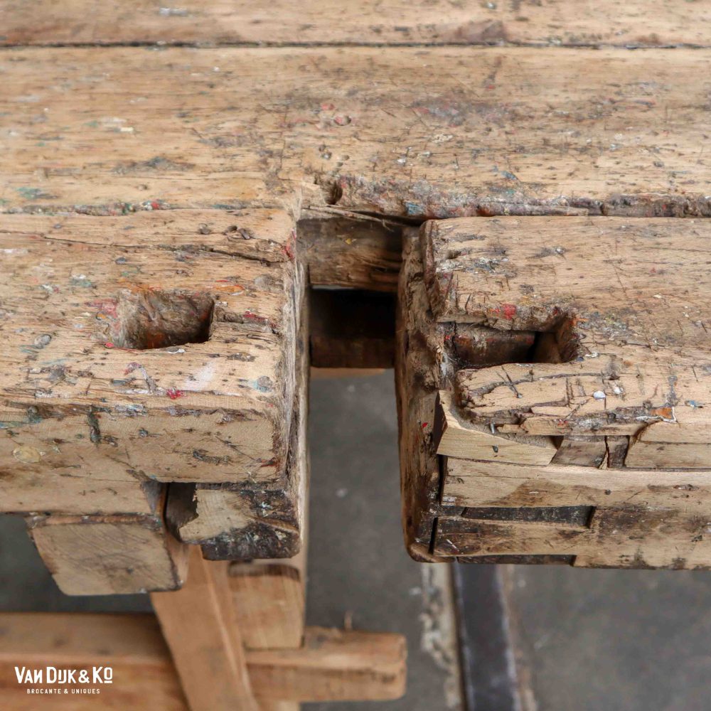 Brocante Hongaarse werkbank - Afbeelding 4