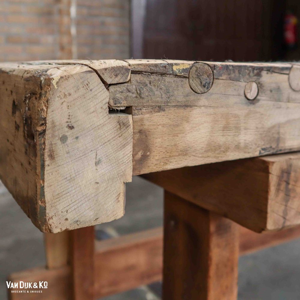 Brocante Hongaarse werkbank - Afbeelding 6