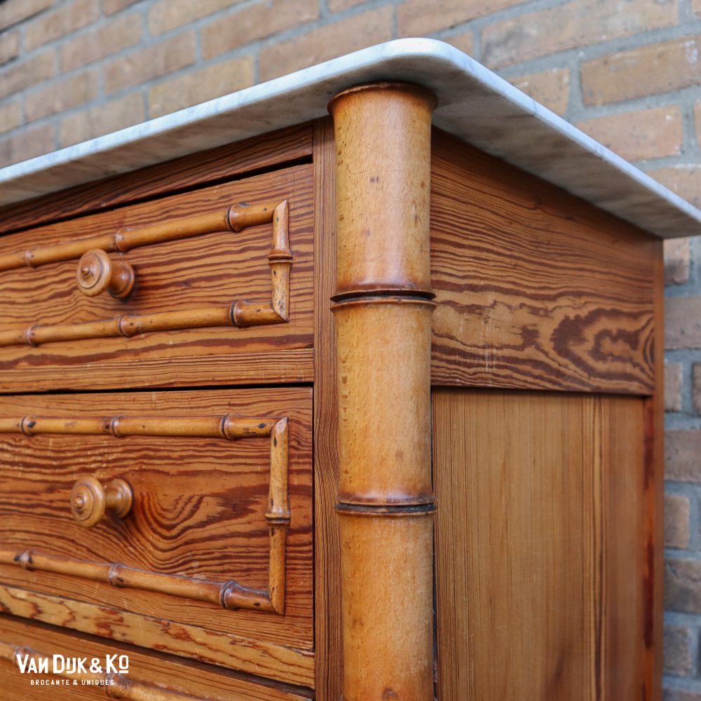 Faux bamboo ladekast - Afbeelding 6