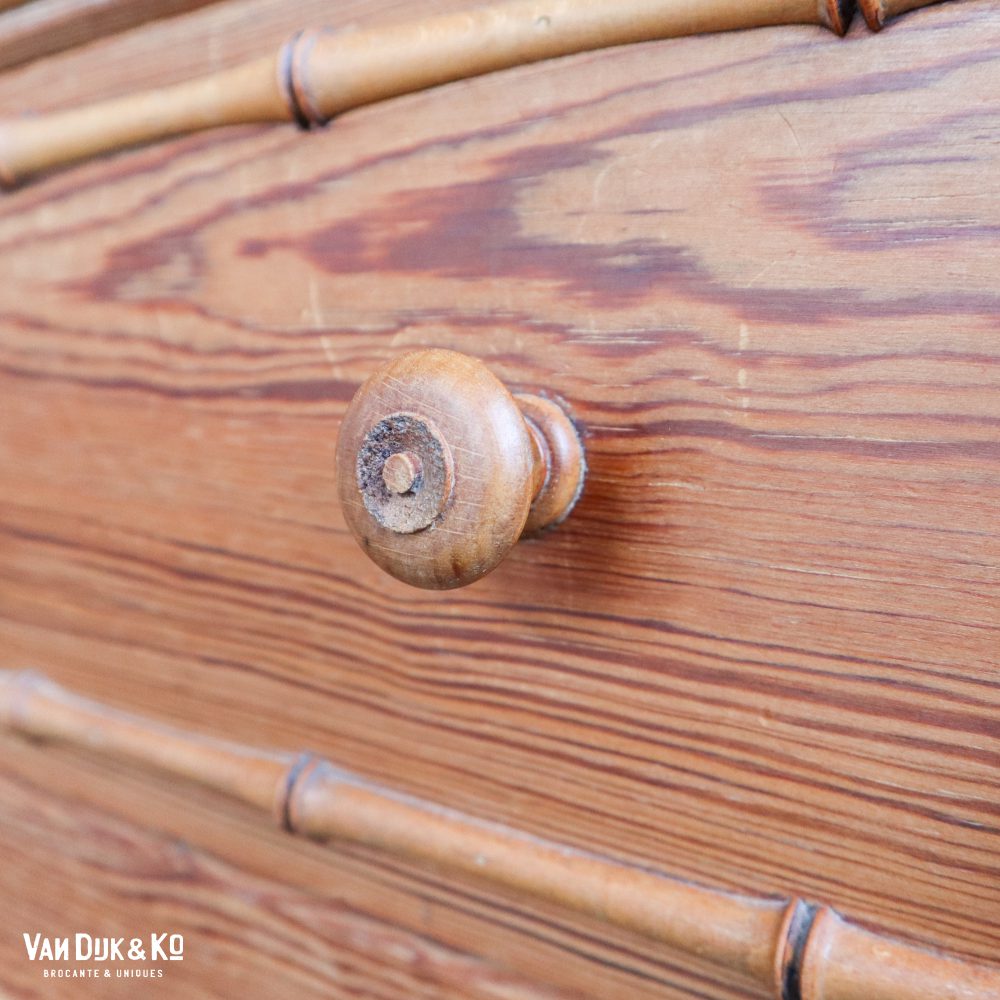 Faux bamboo spiegelkast - demontabel - Afbeelding 9
