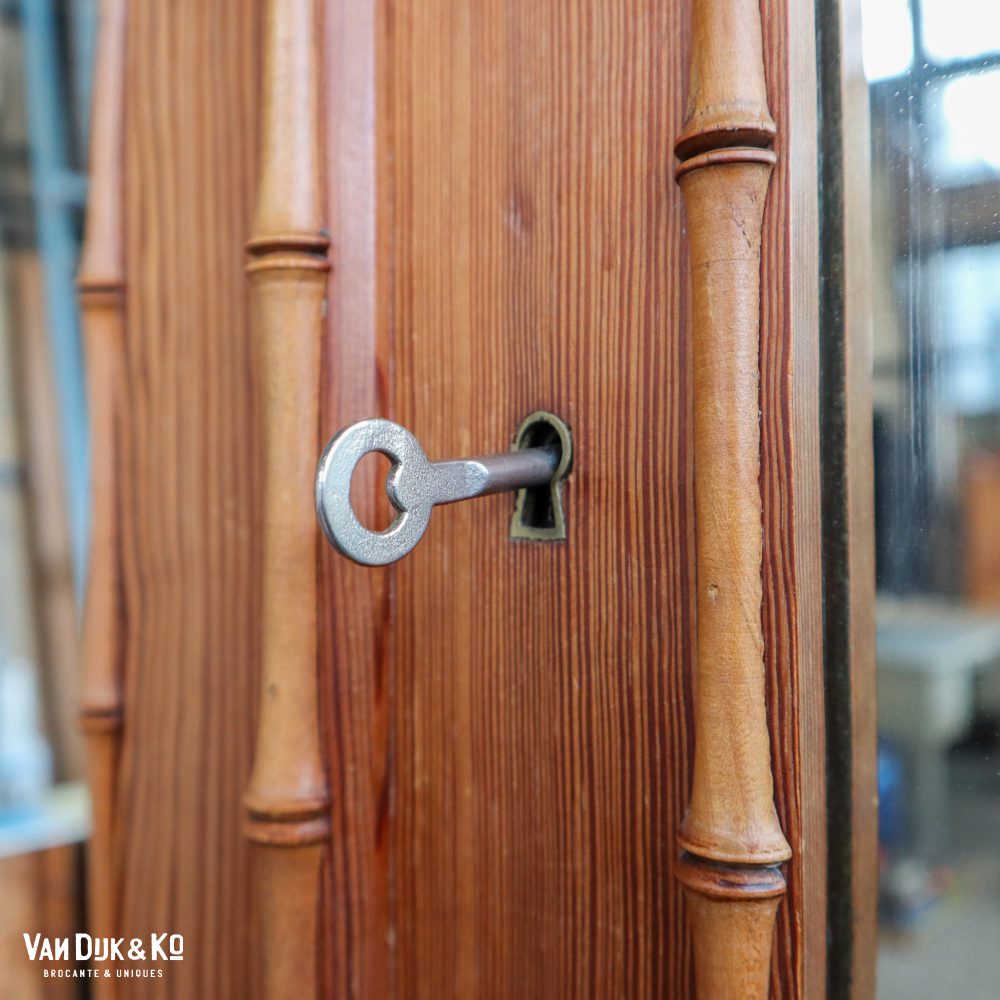 Faux bamboo spiegelkast - demontabel - Afbeelding 5