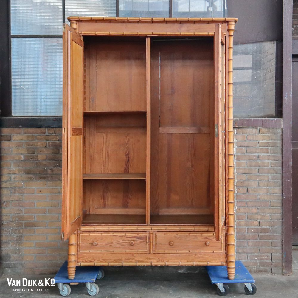 Faux bamboo spiegelkast - demontabel - Afbeelding 10