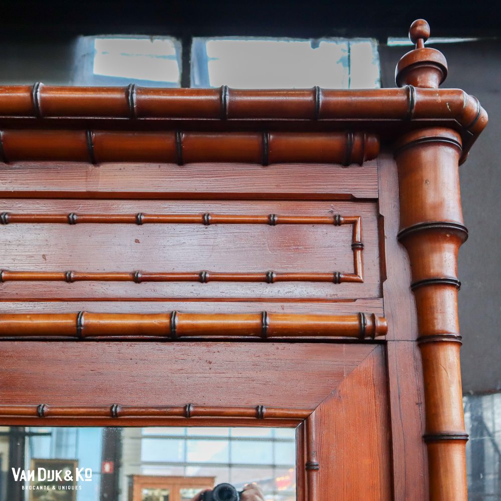 Faux bamboo spiegelkast - demontabel - Afbeelding 6