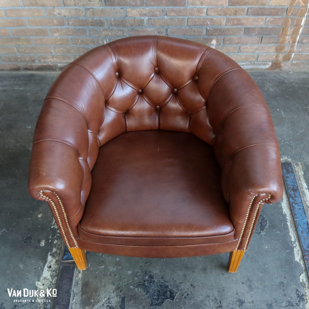 Leren vintage fauteuils - Afbeelding 5