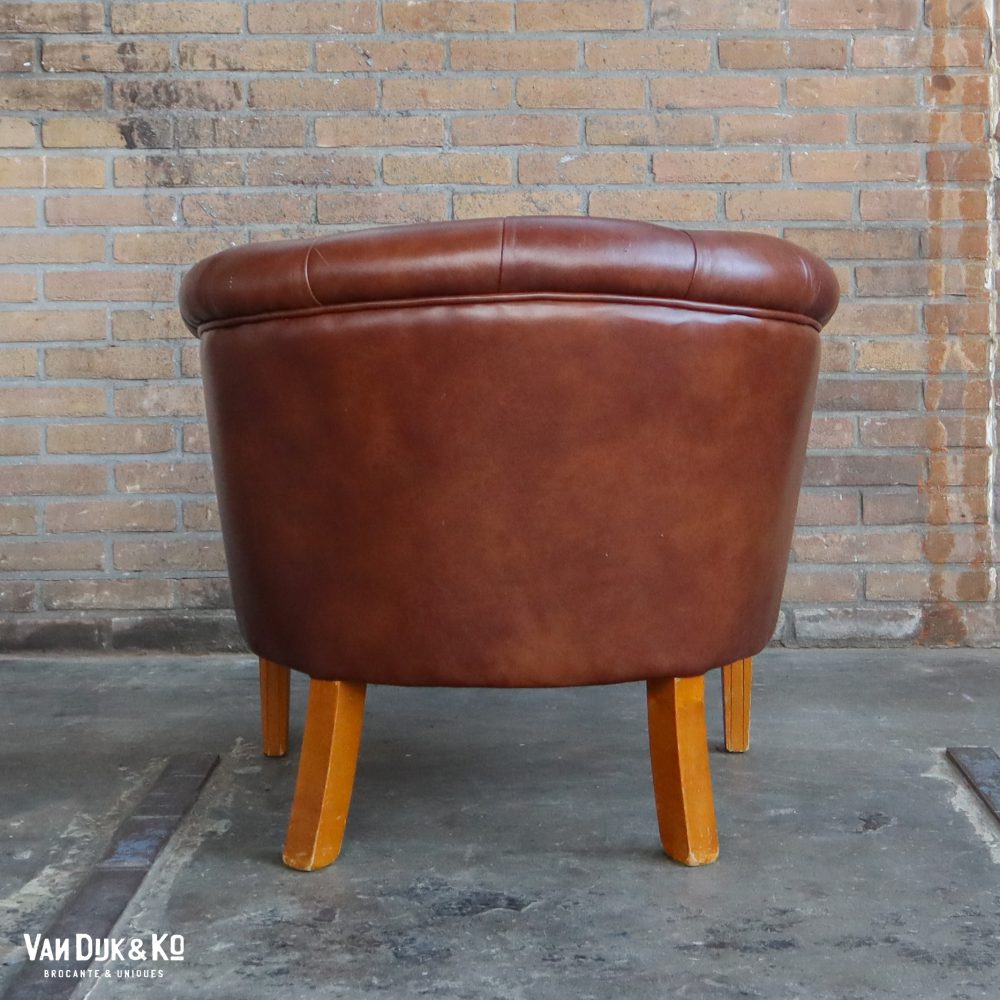Leren vintage fauteuils - Afbeelding 4