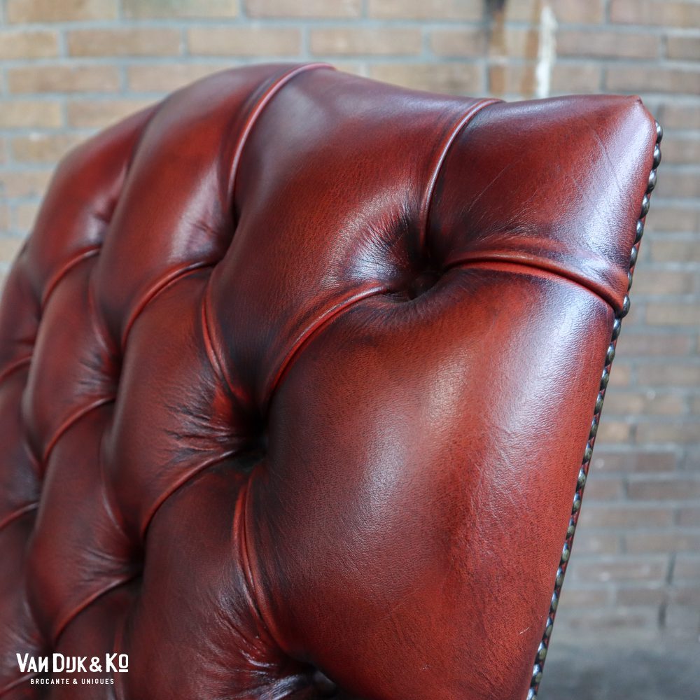 Leren vintage stoel - Afbeelding 5