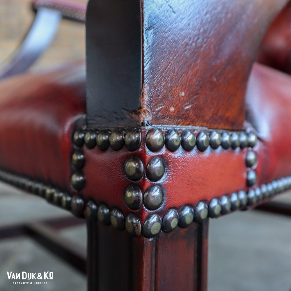 Leren vintage stoel - Afbeelding 6