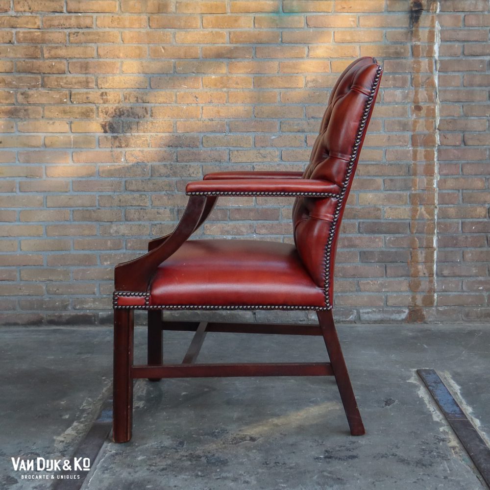 Leren vintage stoel - Afbeelding 9