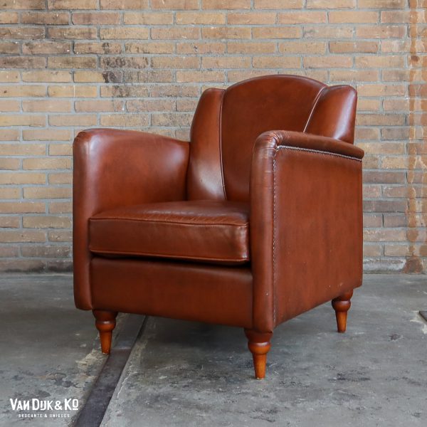 Leren vintage fauteuil