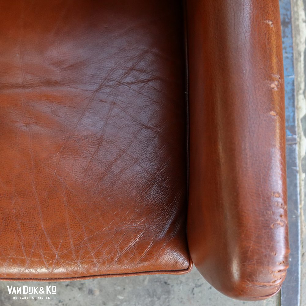 Leren vintage fauteuil - Afbeelding 3