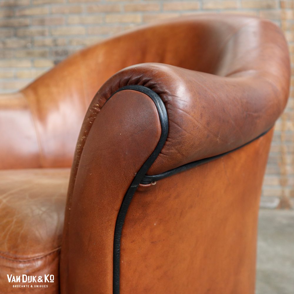 Leren vintage fauteuils - Afbeelding 5