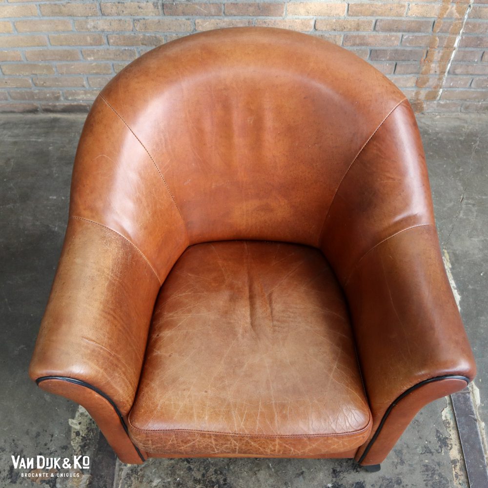 Leren vintage fauteuils - Afbeelding 6
