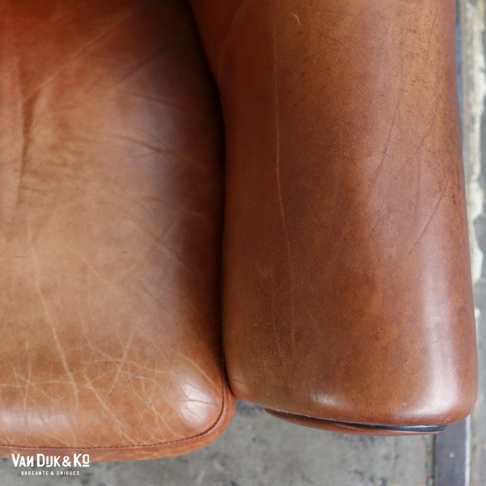 Leren vintage fauteuils - Afbeelding 8