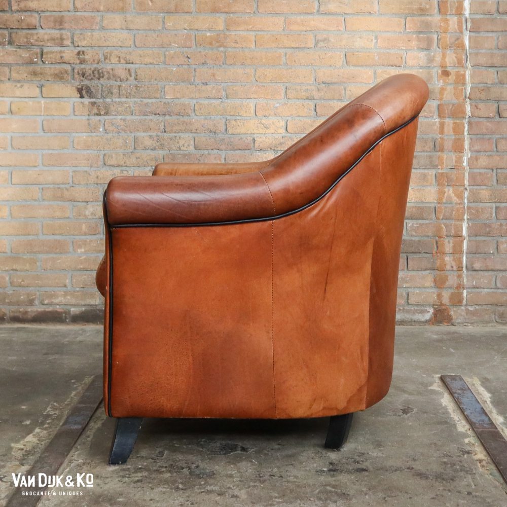 Leren vintage fauteuils - Afbeelding 3
