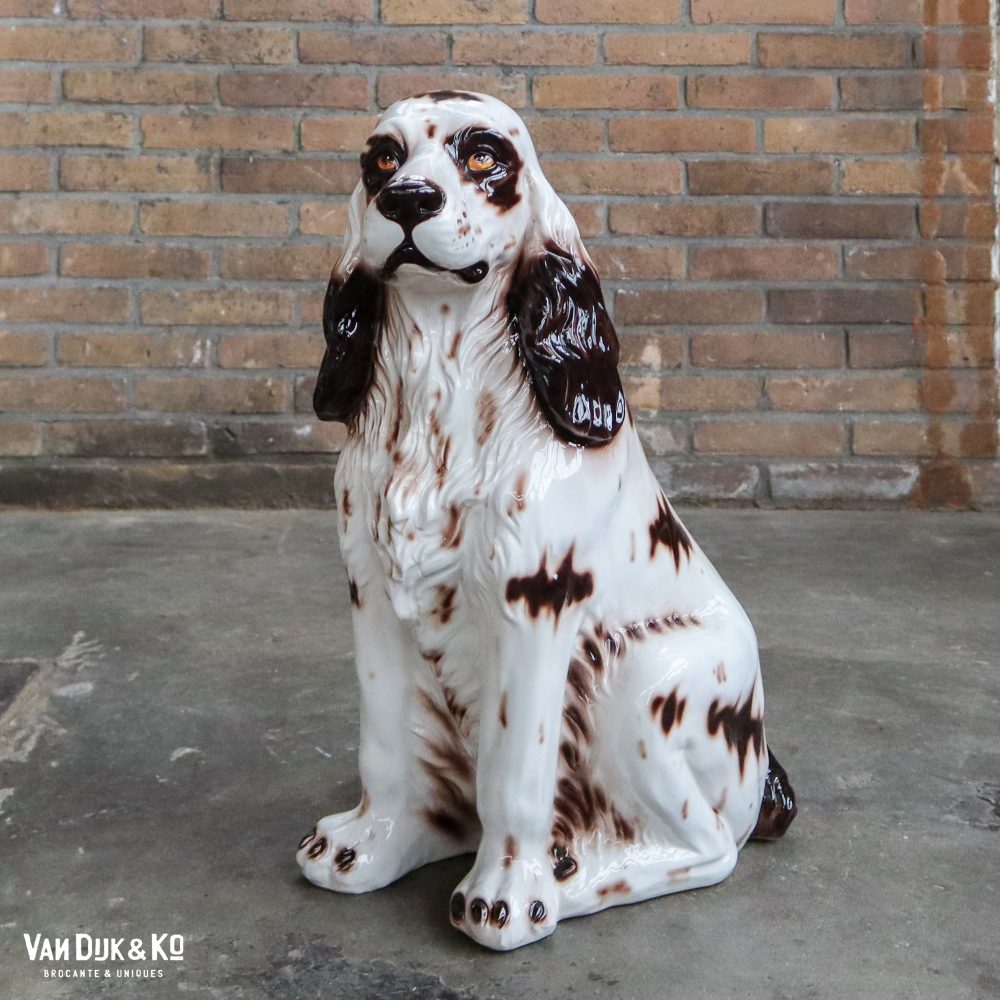 Vintage hond van Italiaans keramiek - Afbeelding 2