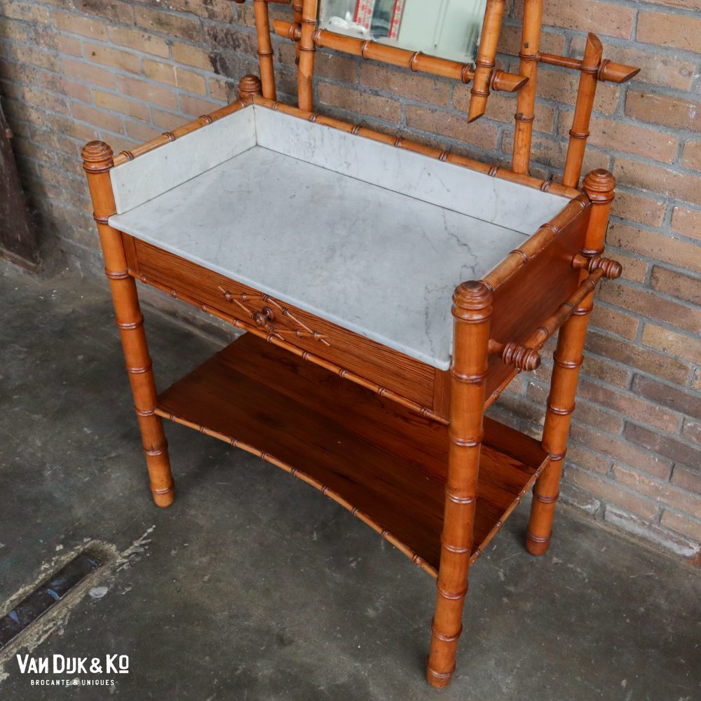 Faux bamboo kaptafel - Afbeelding 3