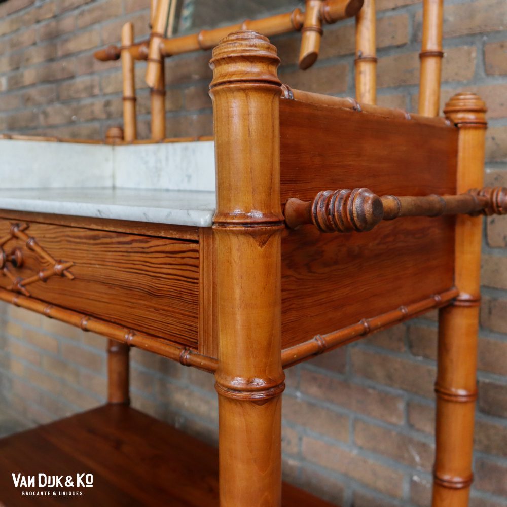 Faux bamboo kaptafel - Afbeelding 6