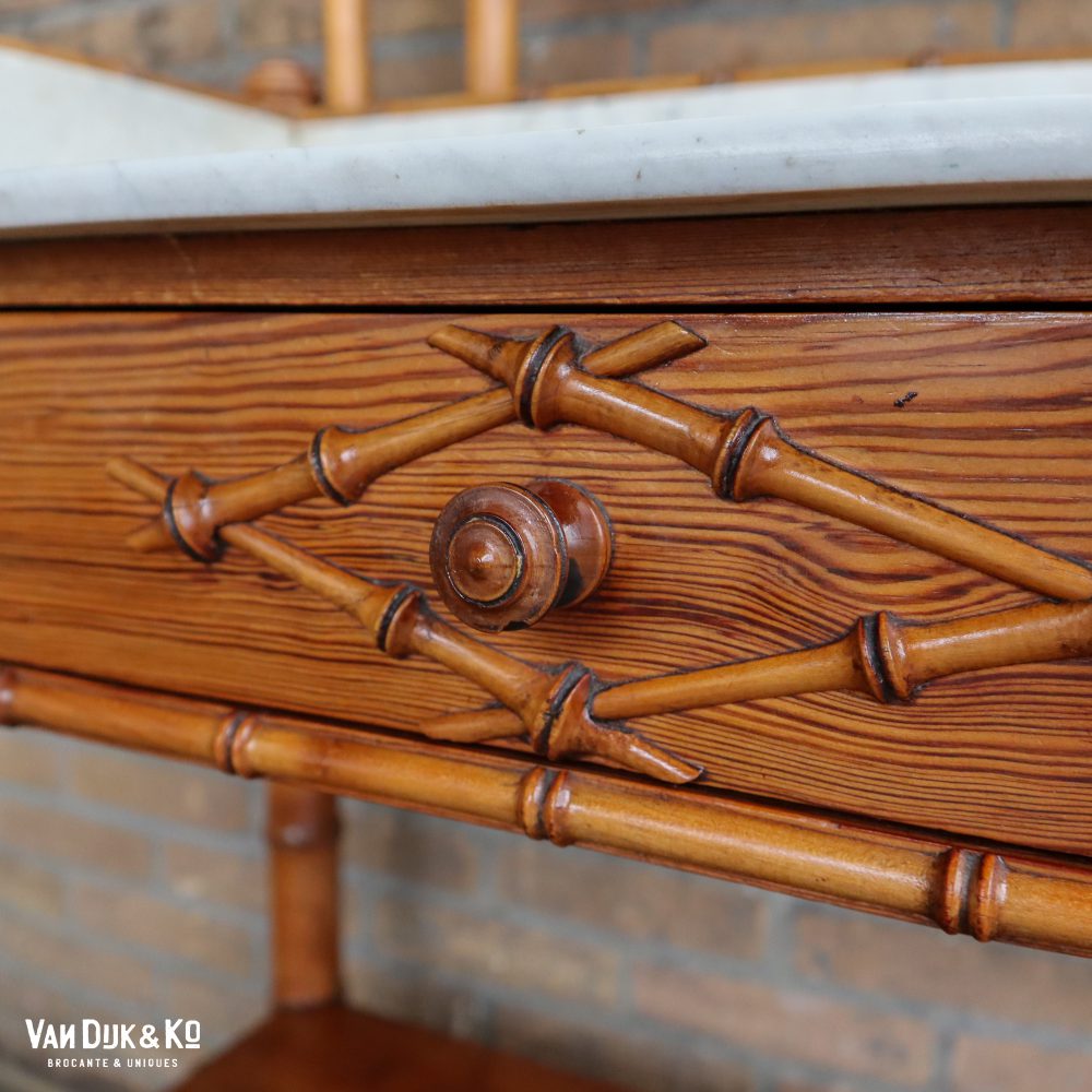 Faux bamboo kaptafel - Afbeelding 10