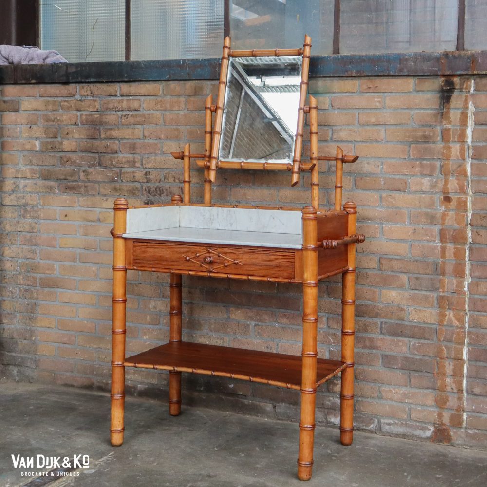 Faux bamboo kaptafel - Afbeelding 2