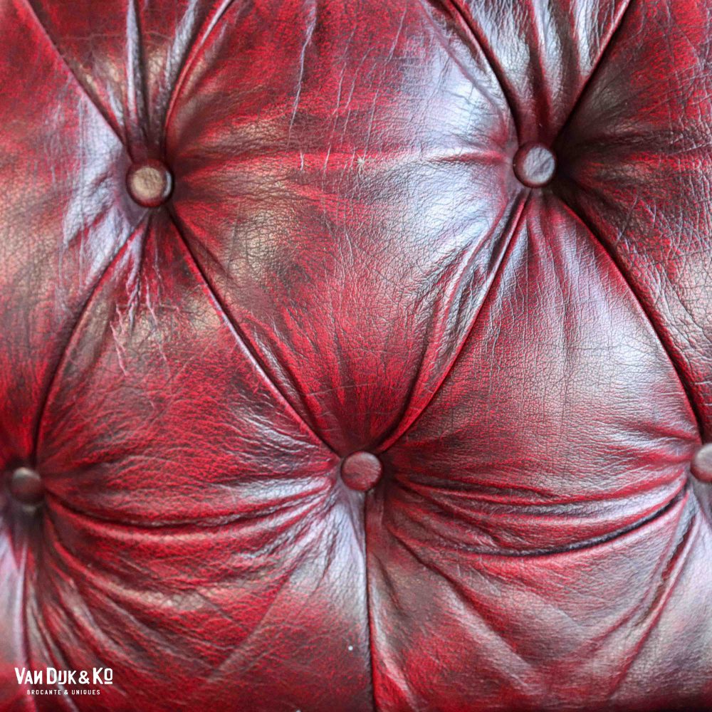 Leren Chesterfield bank - Afbeelding 5