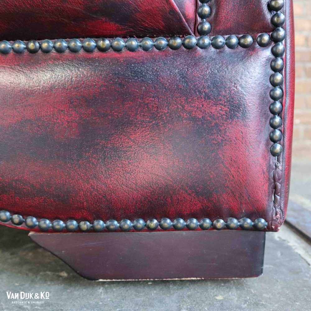 Leren Chesterfield bank - Afbeelding 9