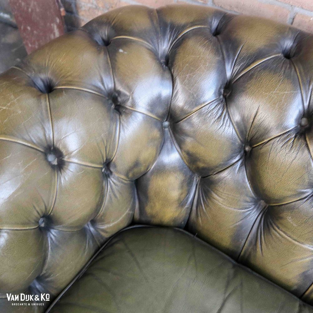 Leren Chesterfield bank - Afbeelding 3
