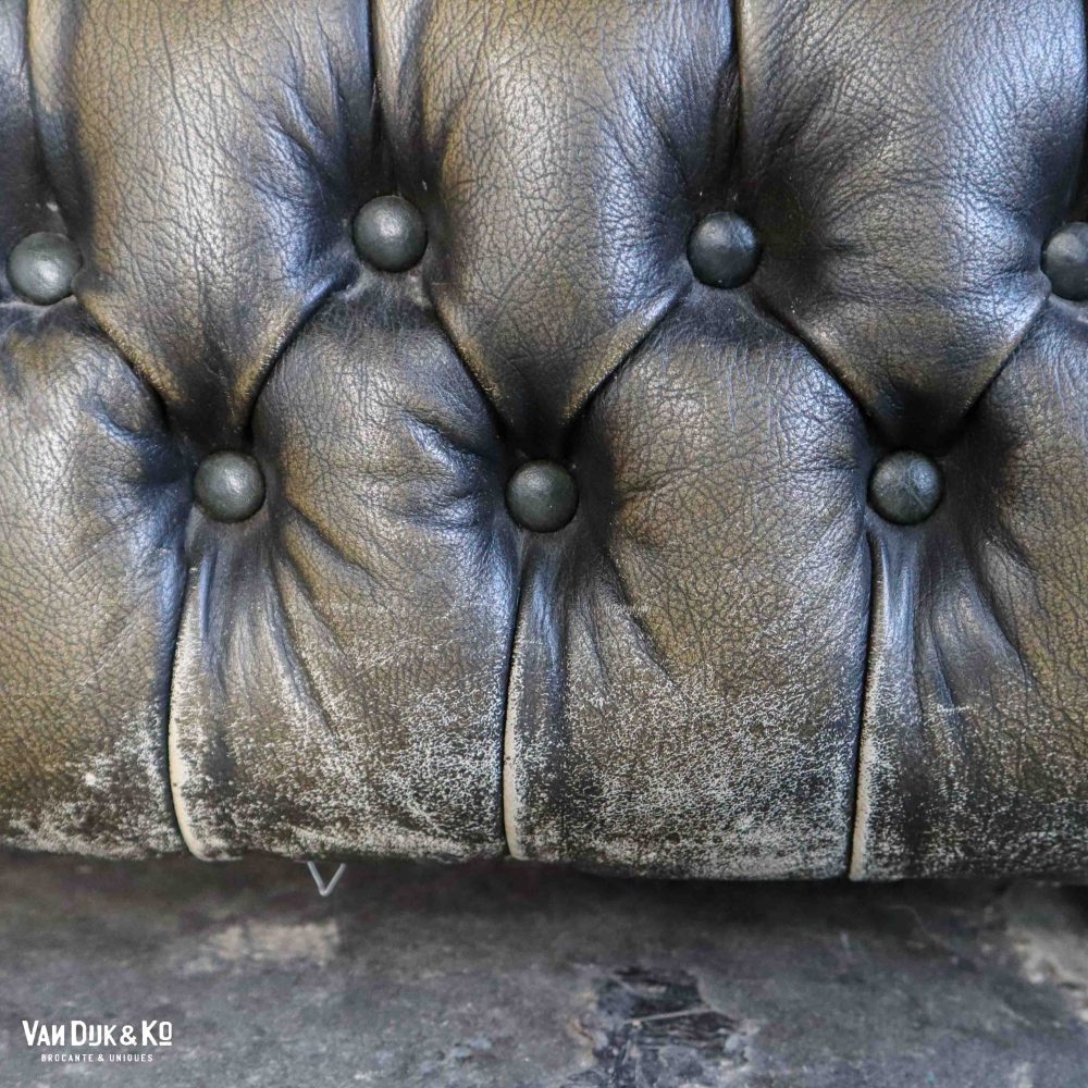 Leren Chesterfield bank - Afbeelding 8