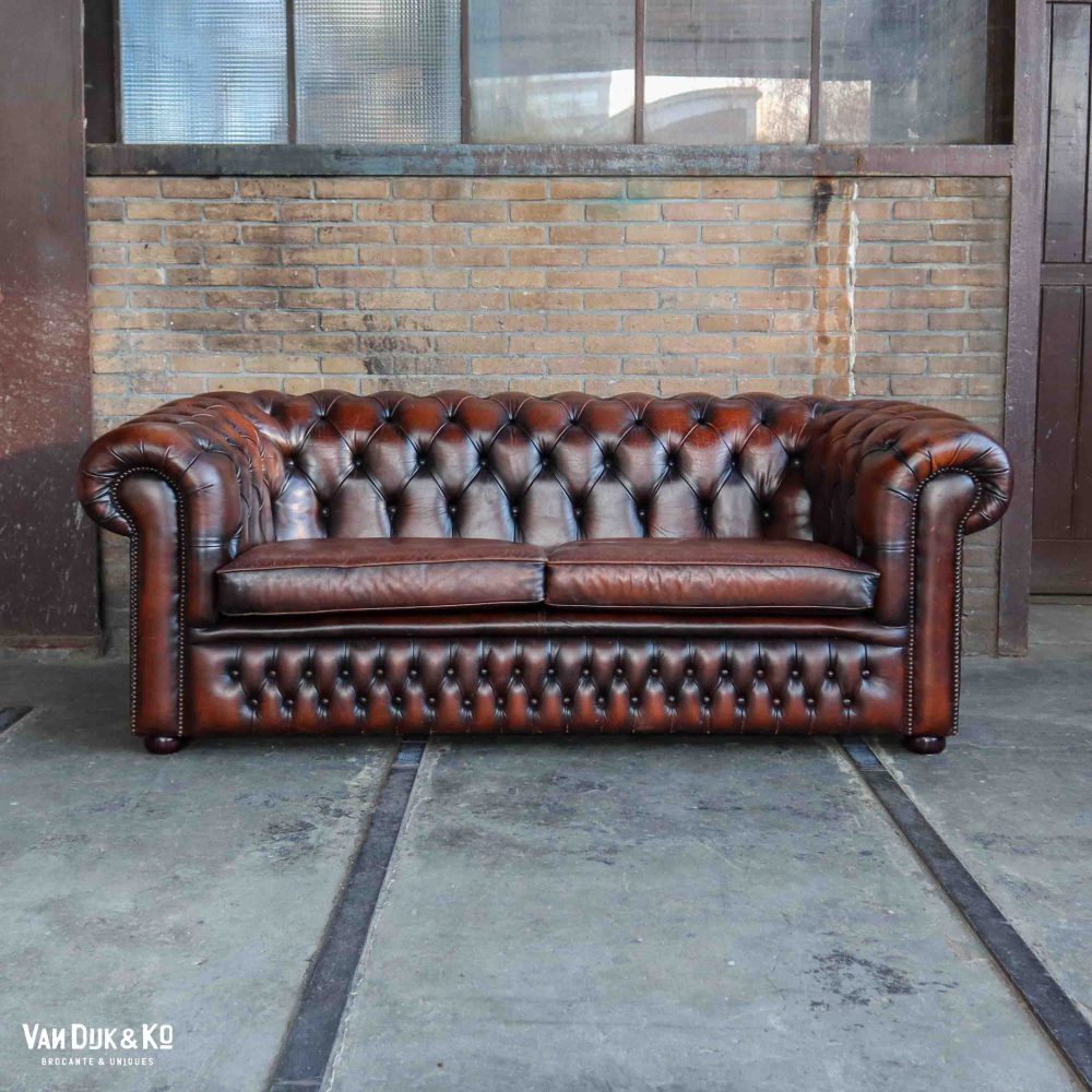 Leren Chesterfield bank