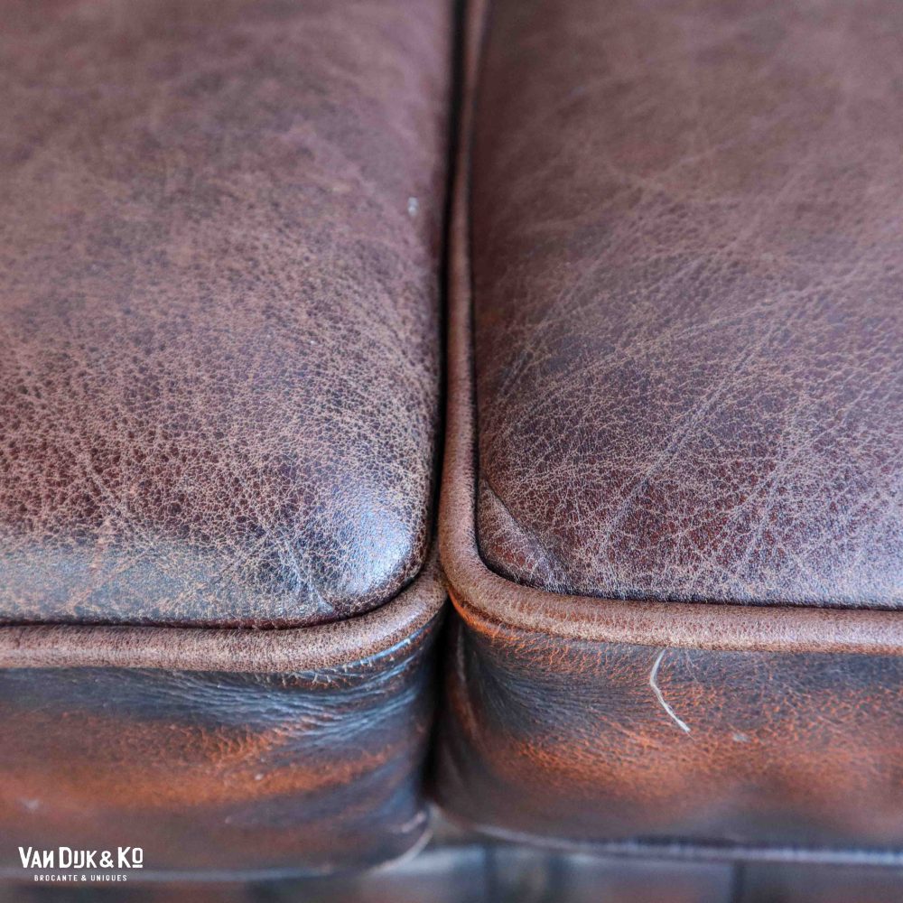Leren Chesterfield bank - Afbeelding 7