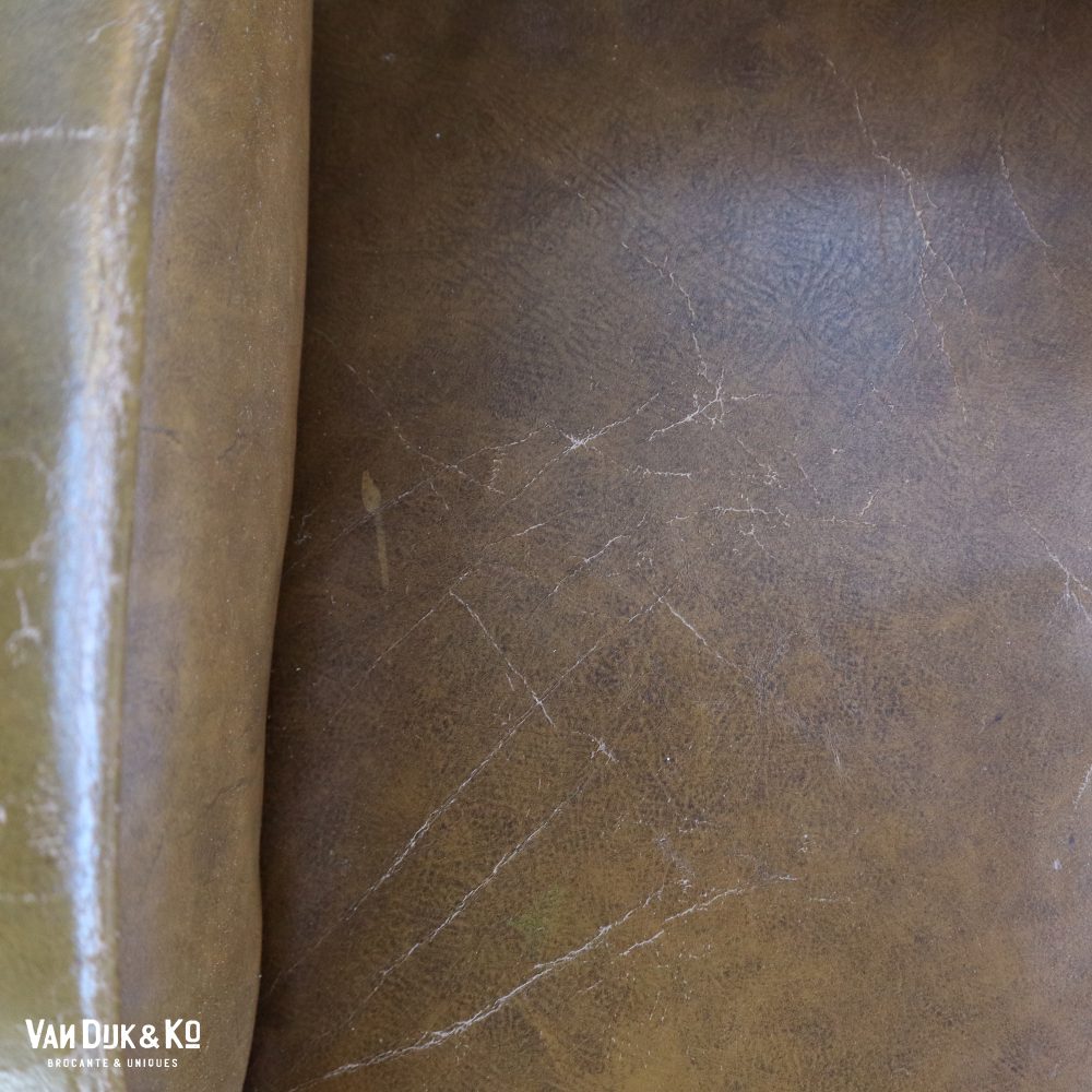 Leren vintage fauteuiltje - Afbeelding 4