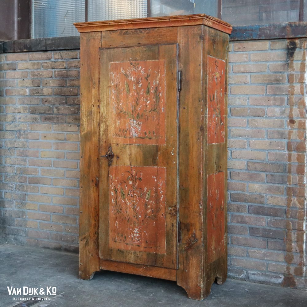 Brocante kastje - handbeschilderd - Afbeelding 2
