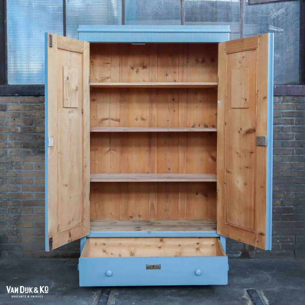 Blauwe linnenkast - Afbeelding 3