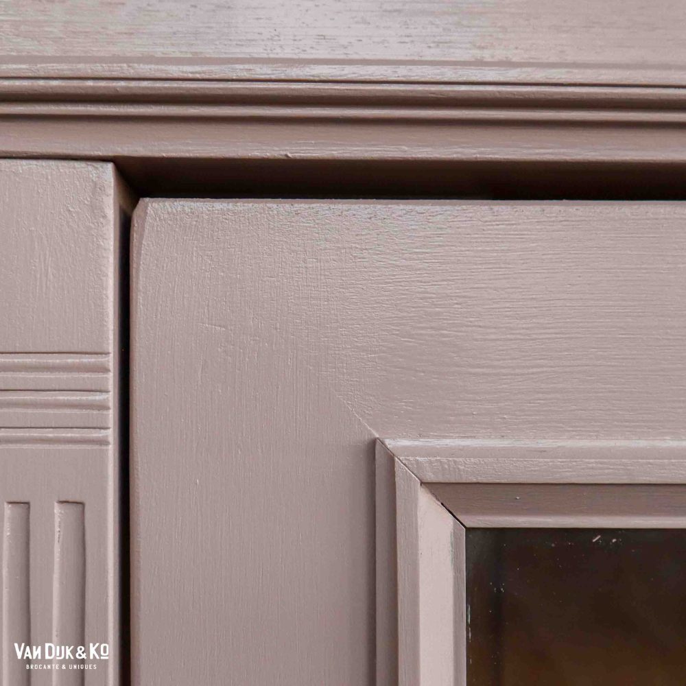 Roze eendeurs vitrinekast - Afbeelding 10