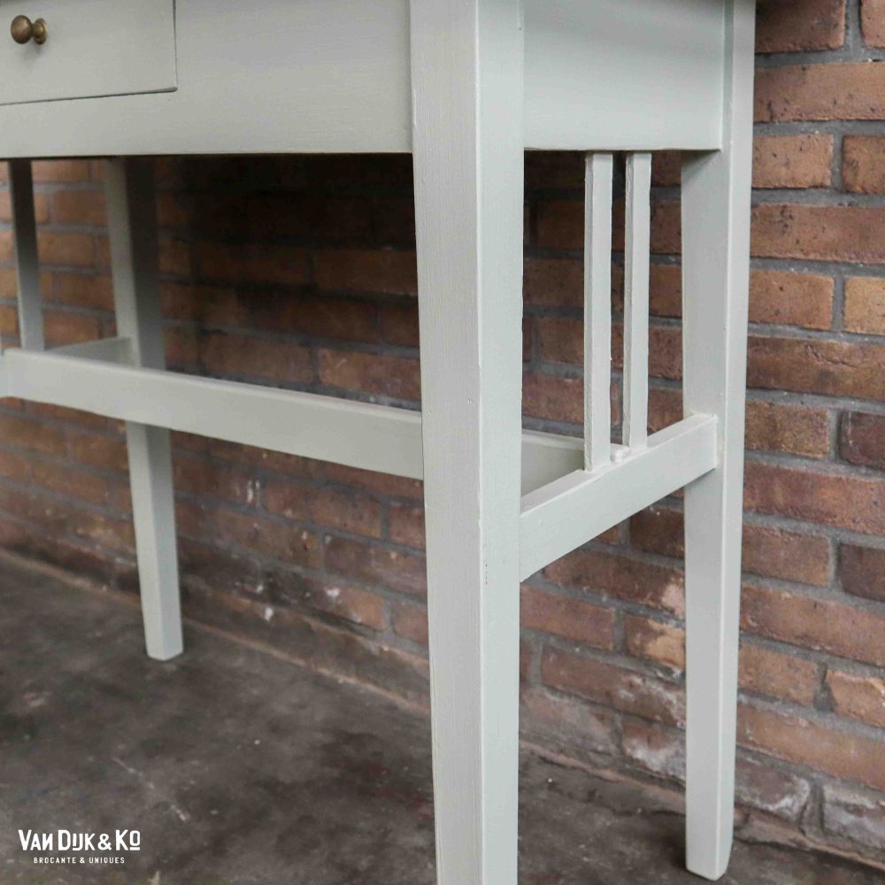 Brocante kaptafel met lade - Afbeelding 8