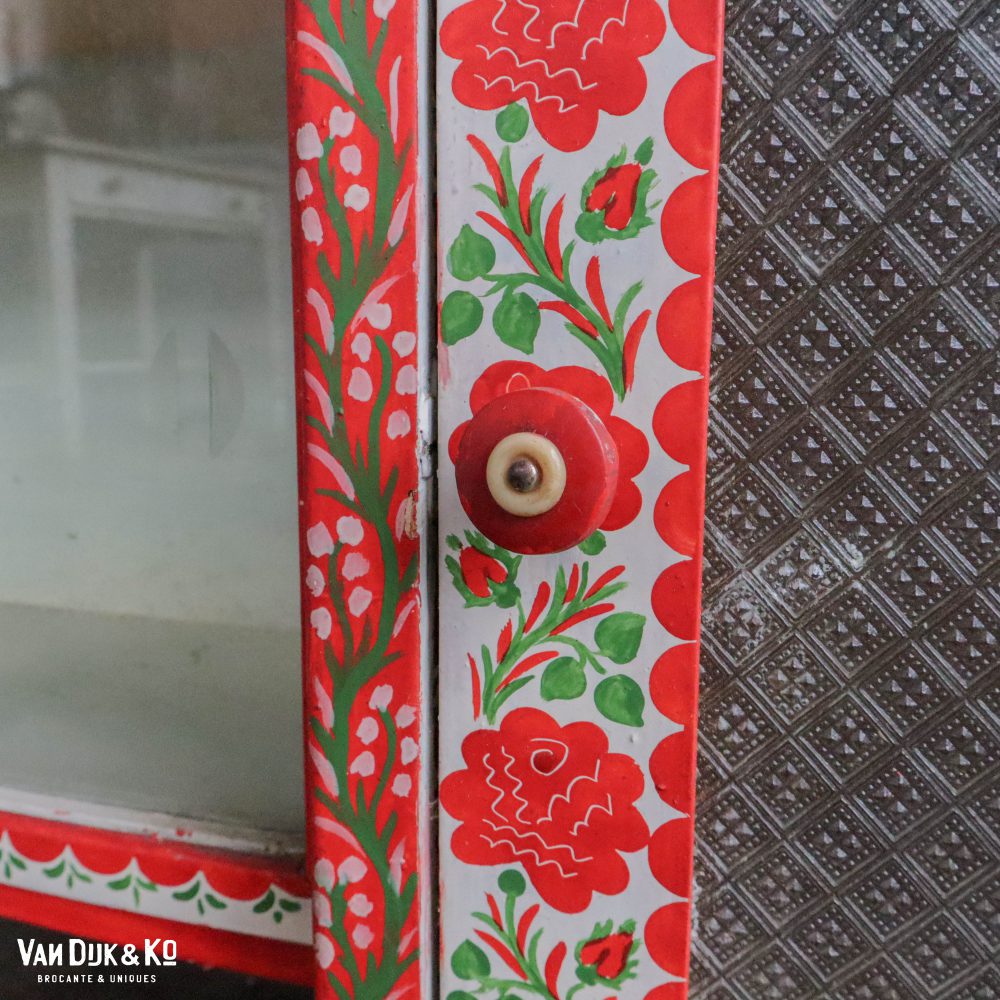 Handbeschilderde brocante kaptafel - Afbeelding 13