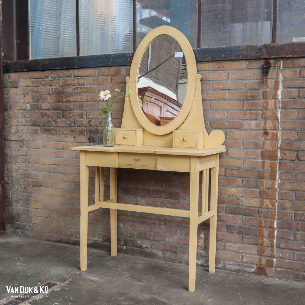 Brocante kaptafel met lades - Afbeelding 2