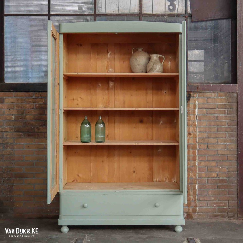 Brocante vitrinekast - Afbeelding 3