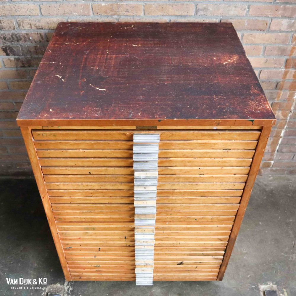 Vintage letterkast - zetkast - Afbeelding 3