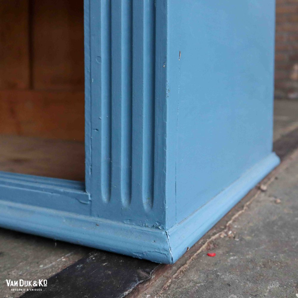 Brocante blauwe hangkast - Afbeelding 6