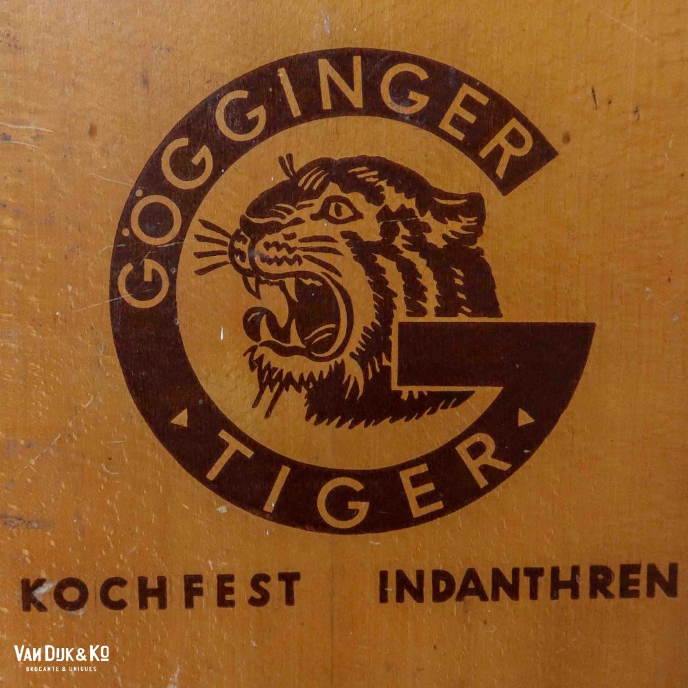 Vintage archiefkast - met tijger - Afbeelding 7