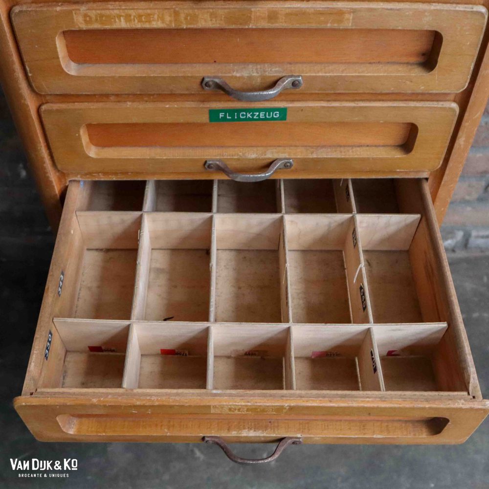 Vintage archiefkast - met tijger - Afbeelding 10