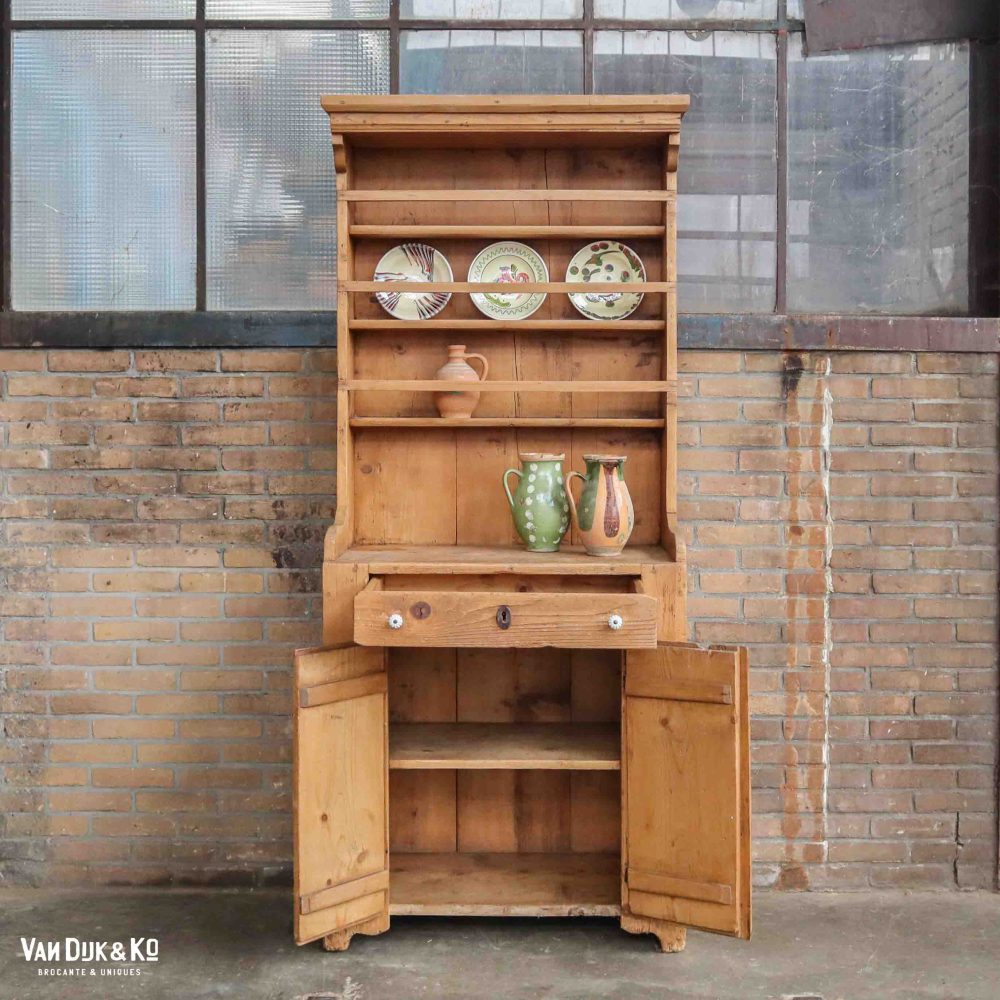 Brocante grenen buffetkast - Afbeelding 2