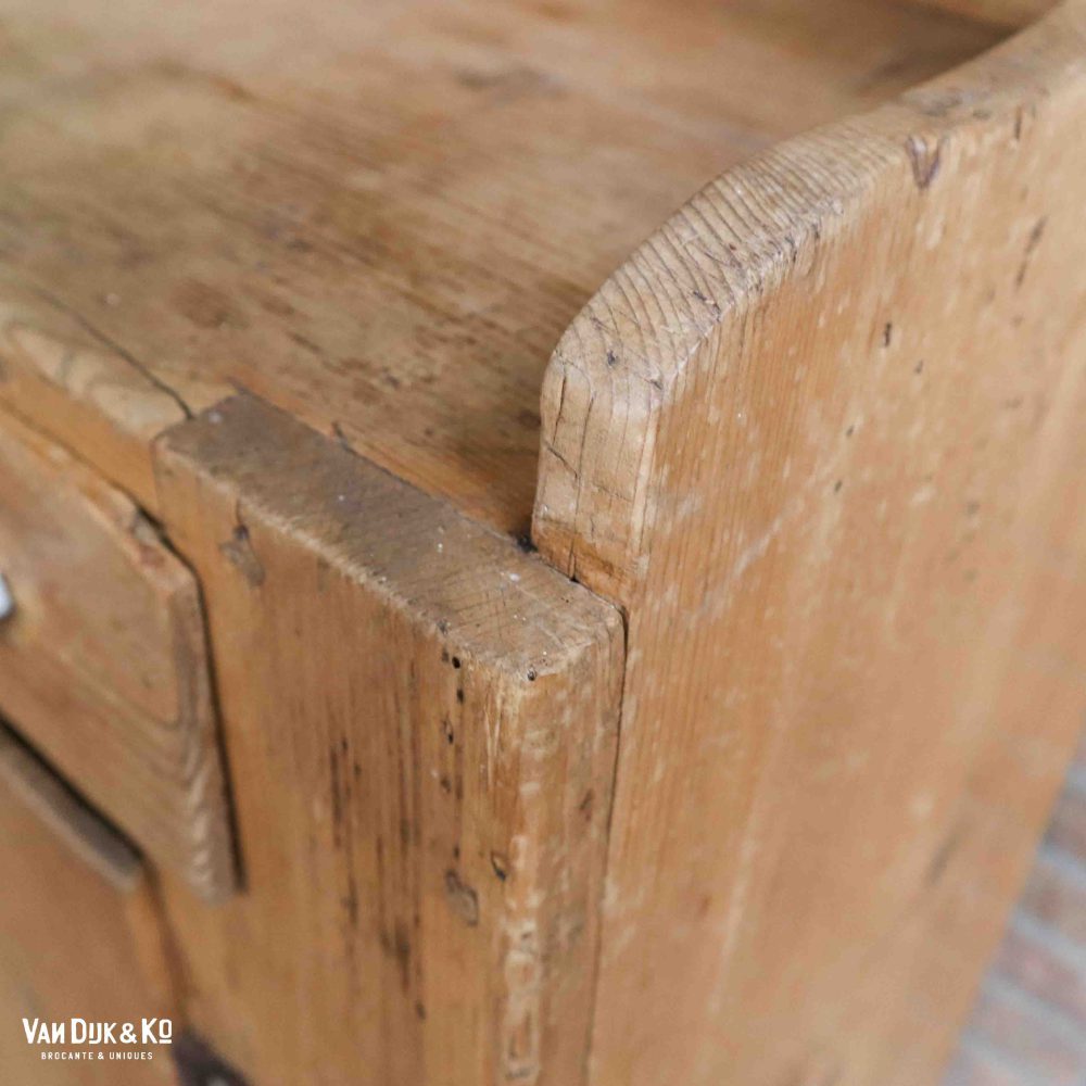 Brocante grenen buffetkast - Afbeelding 11