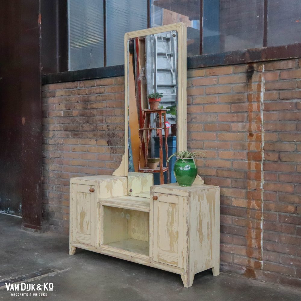 Brocante houten kaptafel - Afbeelding 2
