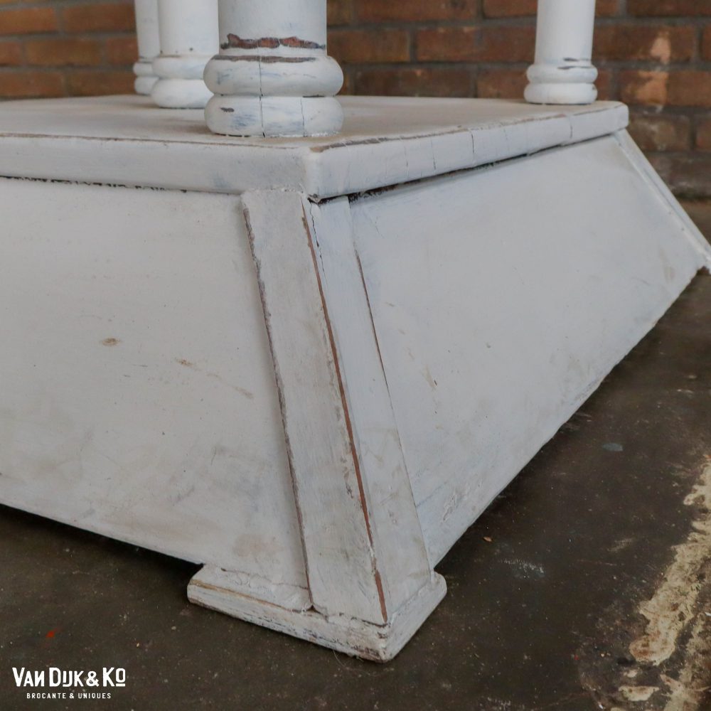 Ronde brocante bijzettafel - Afbeelding 8